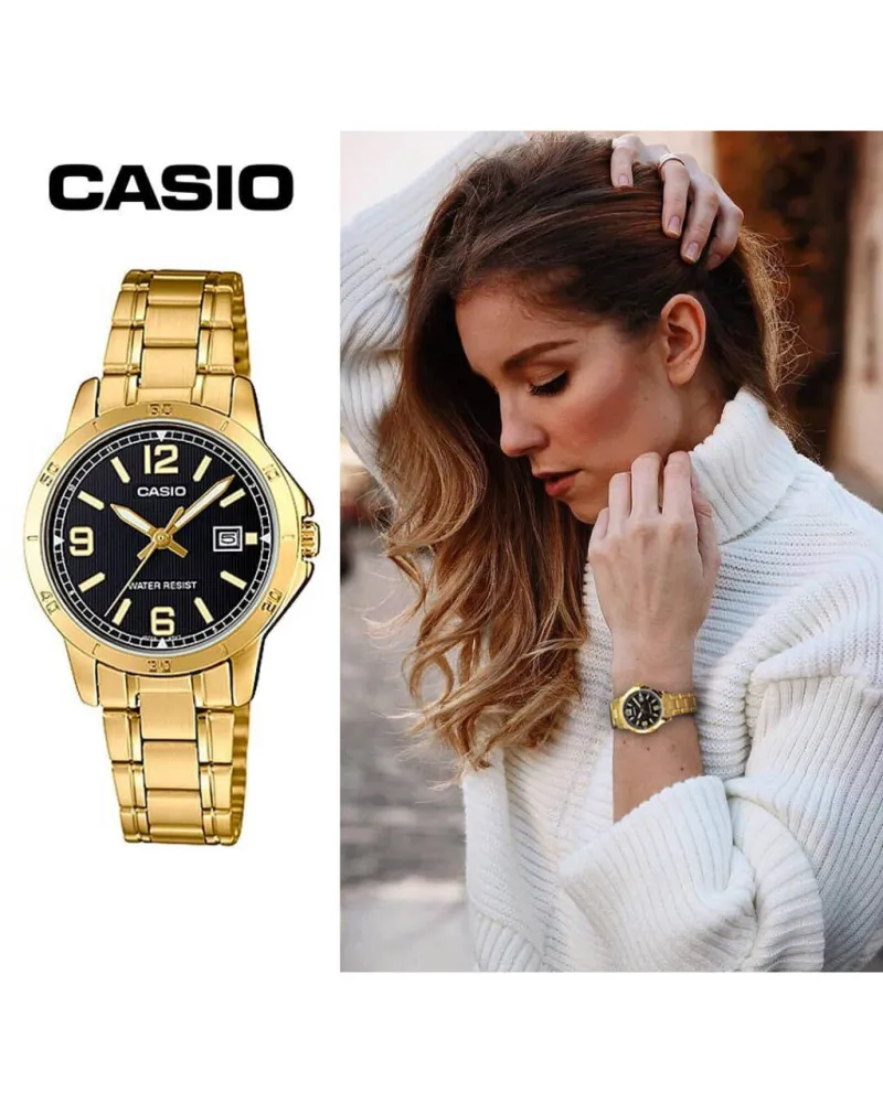 Zegarek damski Casio LTP-V004G-1B (zd642a) + BOX