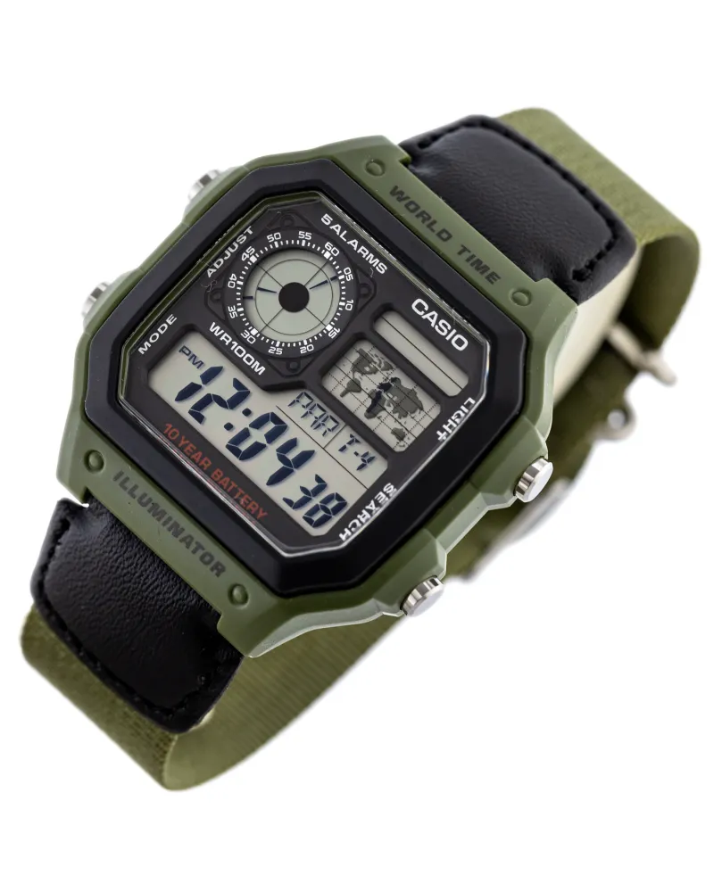 ZEGAREK MĘSKI CASIO AE-1200WHB-3B + BOX ZEGAREK MĘSKI CASIO AE-1200WHB-3B + BOX