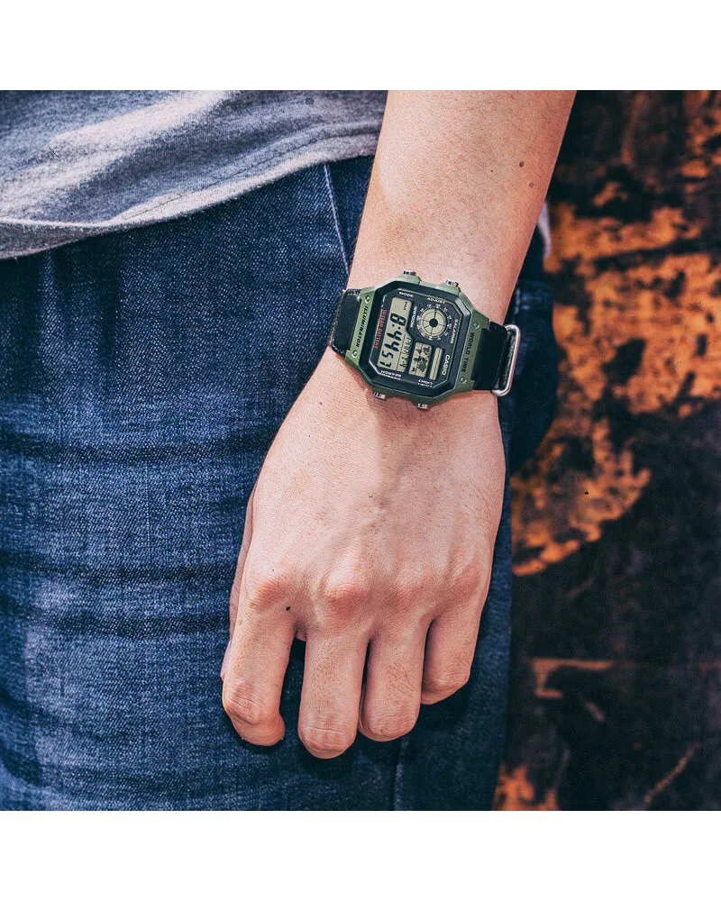 ZEGAREK MĘSKI CASIO AE-1200WHB-3B + BOX ZEGAREK MĘSKI CASIO AE-1200WHB-3B + BOX