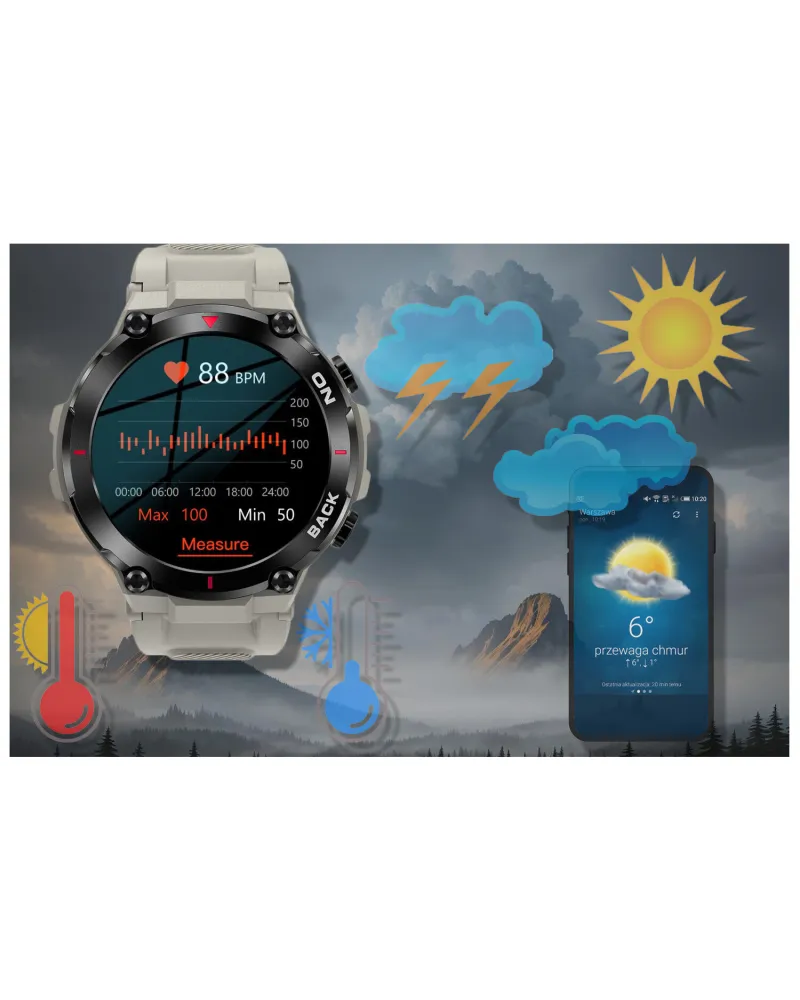 SMARTWATCH MĘSKI GRAVITY GT8-4 - z GPS (sg017d) SMARTWATCH MĘSKI GRAVITY GT8-4 - z GPS (sg017d)