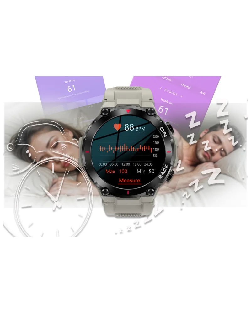 SMARTWATCH MĘSKI GRAVITY GT8-4 - z GPS (sg017d) SMARTWATCH MĘSKI GRAVITY GT8-4 - z GPS (sg017d)