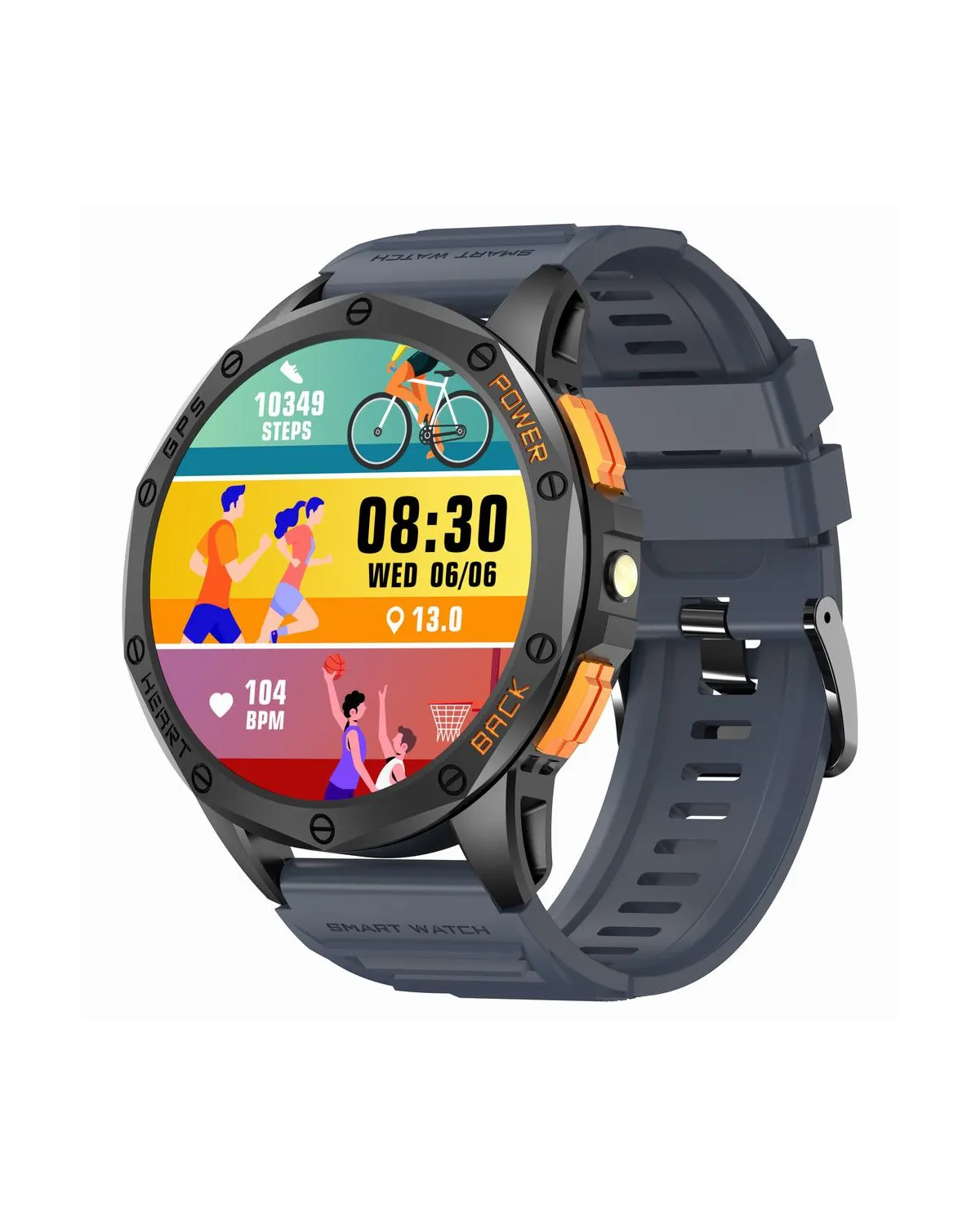 SMARTWATCH MĘSKI GRAVITY GT24-1 - LATARKA, DODATKOWY PASEK (sg033a) SMARTWATCH MĘSKI GRAVITY GT24-1 - LATARKA, DODATKOWY PASEK (sg033a)