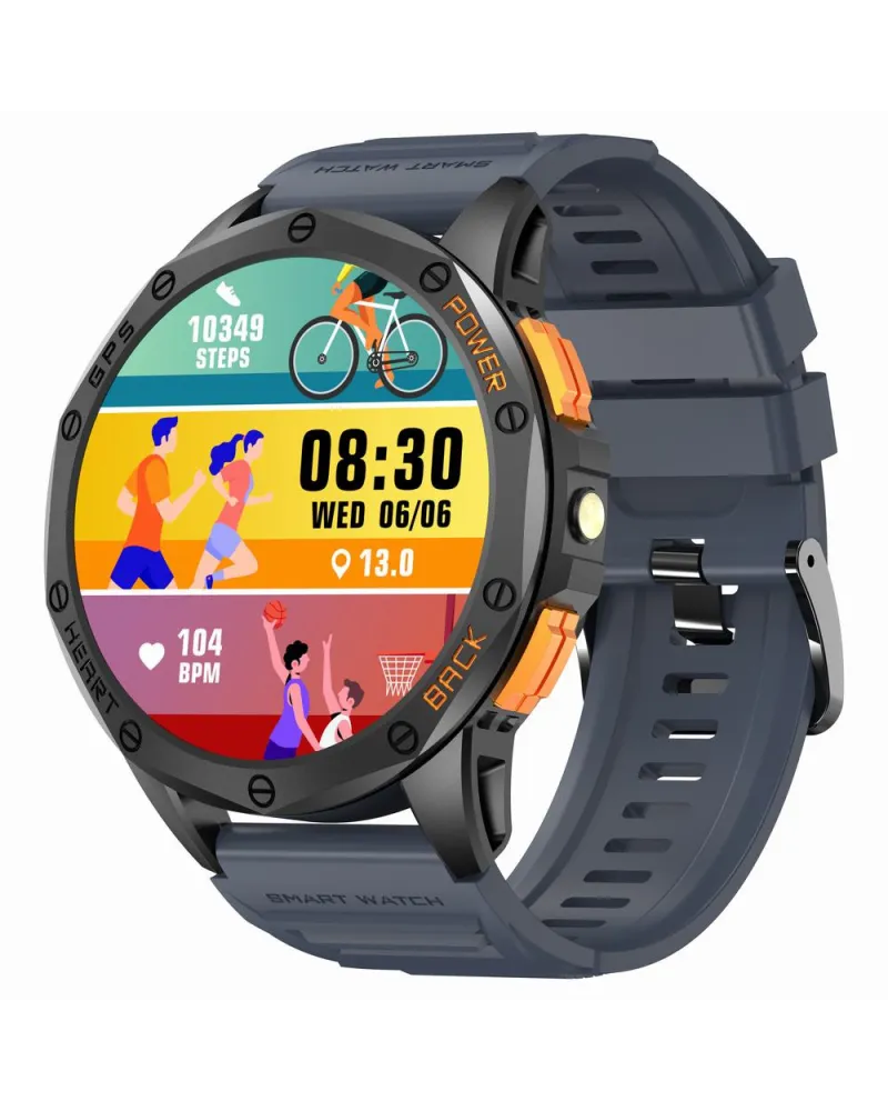 SMARTWATCH MĘSKI GRAVITY GT24-1 - LATARKA, DODATKOWY PASEK (sg033a) SMARTWATCH MĘSKI GRAVITY GT24-1 - LATARKA, DODATKOWY PASEK (sg033a)