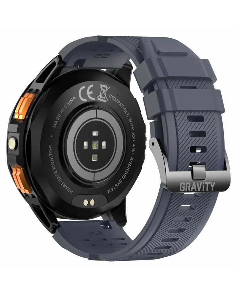 SMARTWATCH MĘSKI GRAVITY GT24-1 - LATARKA, DODATKOWY PASEK (sg033a) SMARTWATCH MĘSKI GRAVITY GT24-1 - LATARKA, DODATKOWY PASEK (sg033a)