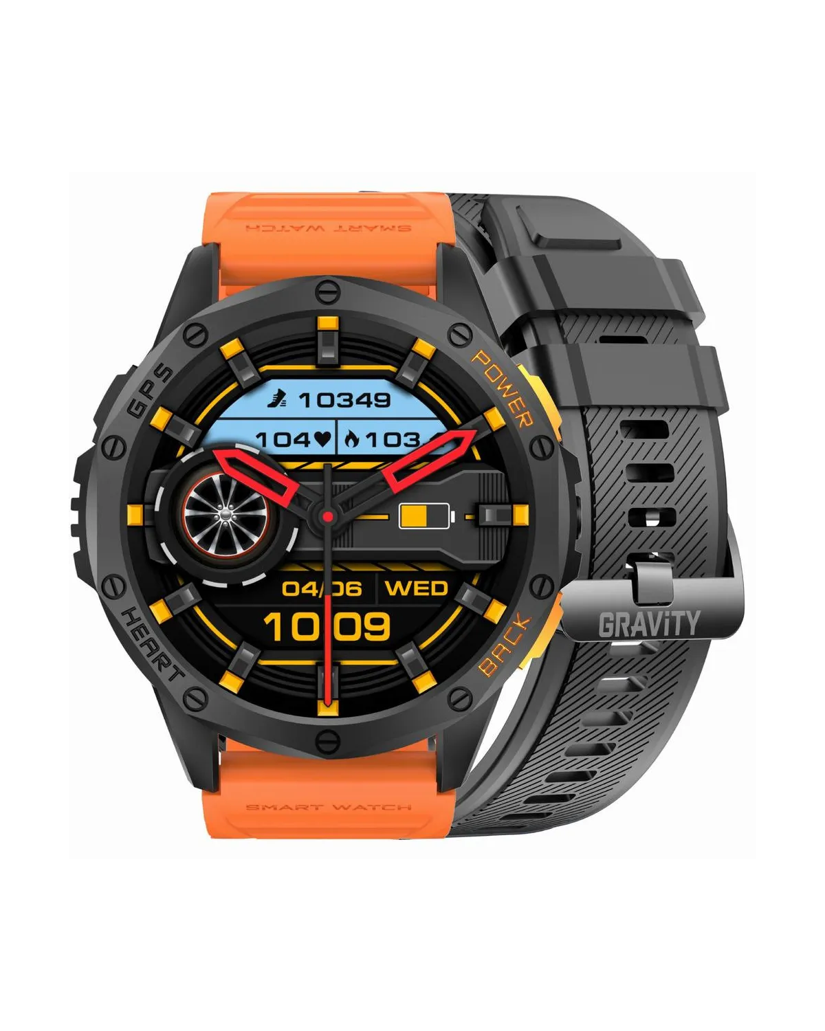 SMARTWATCH MĘSKI GRAVITY GT24-3 - LATARKA, DODATKOWY PASEK (sg033c) SMARTWATCH MĘSKI GRAVITY GT24-3 - LATARKA, DODATKOWY PASEK (sg033c)