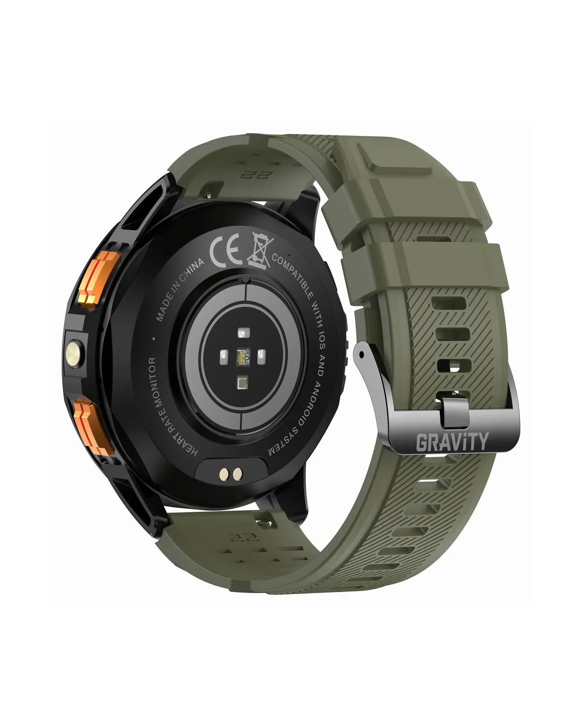 SMARTWATCH MĘSKI GRAVITY GT24-5 - LATARKA, DODATKOWY PASEK  (sg033e)