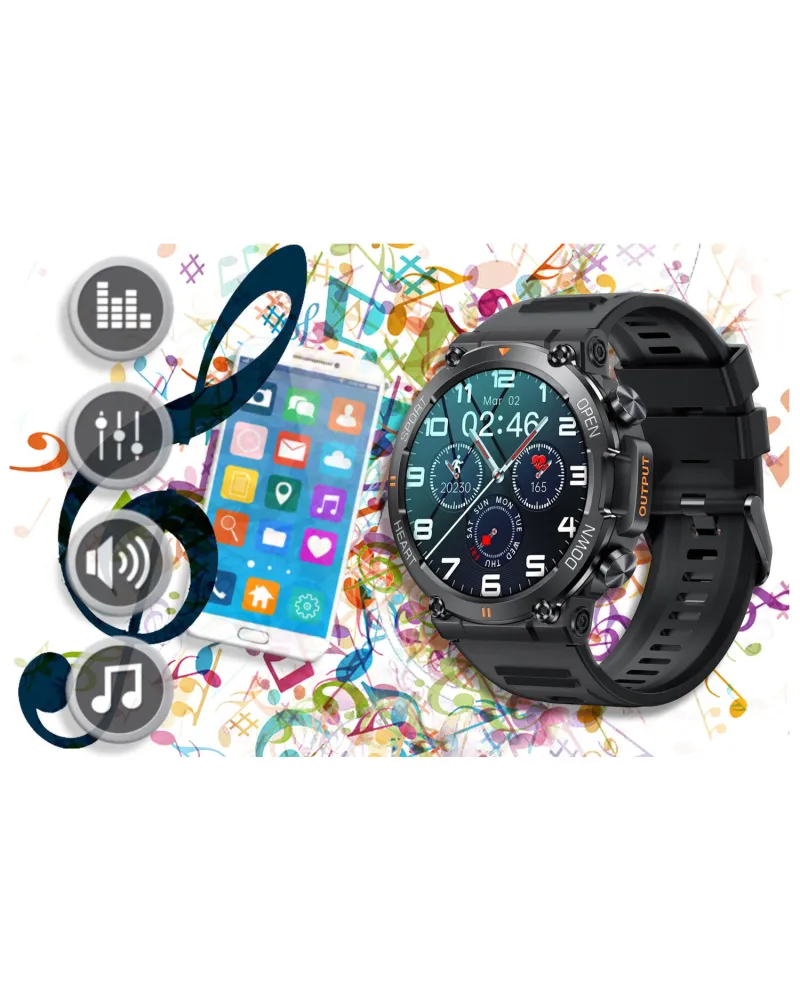 SMARTWATCH MĘSKI GRAVITY GT7-1 PRO - WYKONYWANIE POŁĄCZEŃ, PULSOKSYMETR (sg018a) SMARTWATCH MĘSKI GRAVITY GT7-1 PRO - WYKONYWANIE POŁĄCZEŃ, PULSOKSYMETR (sg018a)