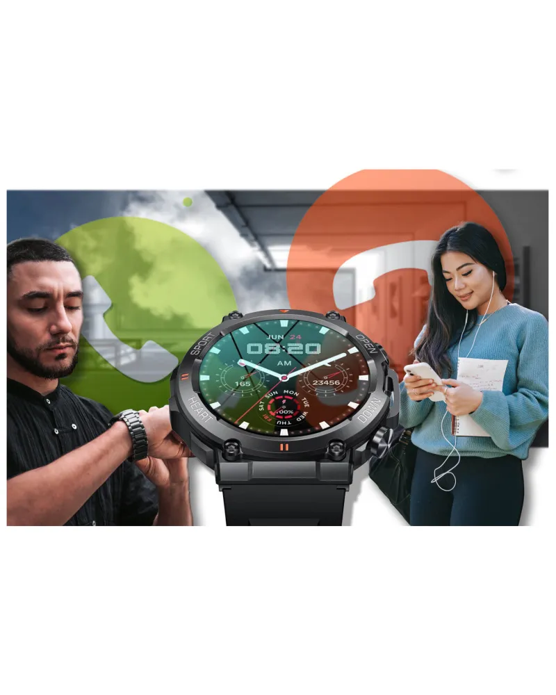 SMARTWATCH MĘSKI GRAVITY GT7-1 PRO - WYKONYWANIE POŁĄCZEŃ, PULSOKSYMETR (sg018a) SMARTWATCH MĘSKI GRAVITY GT7-1 PRO - WYKONYWANIE POŁĄCZEŃ, PULSOKSYMETR (sg018a)