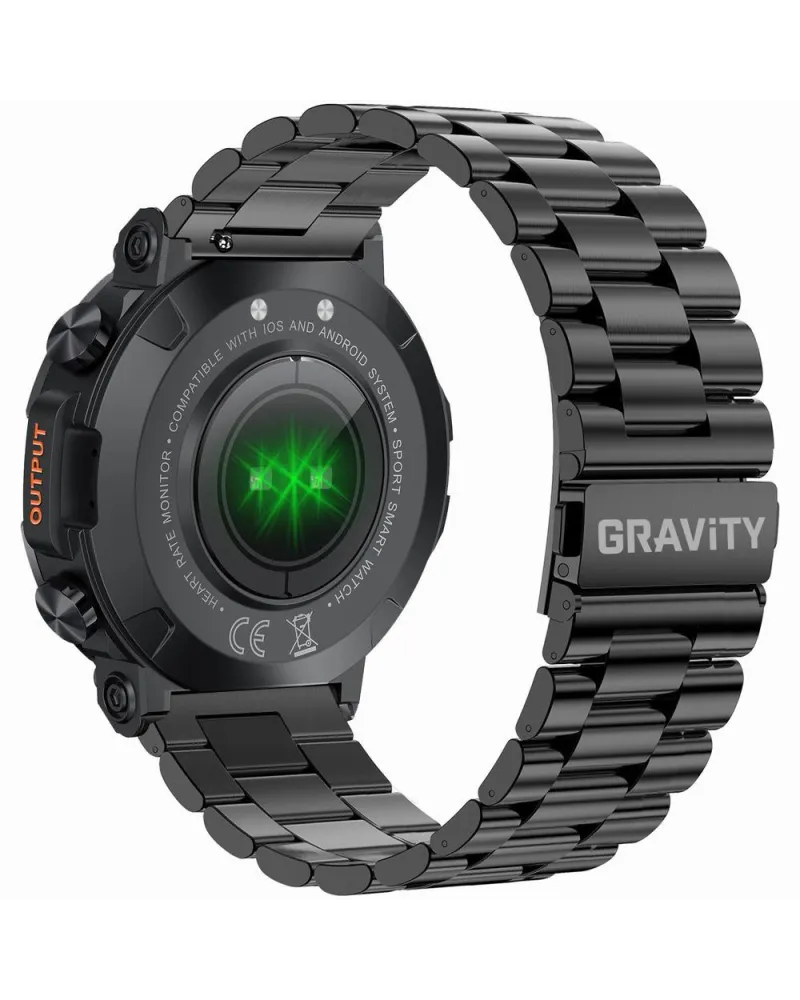 SMARTWATCH MĘSKI GRAVITY GT7-2 PRO - WYKONYWANIE POŁĄCZEŃ, PULSOKSYMETR (sg018b) SMARTWATCH MĘSKI GRAVITY GT7-2 PRO - WYKONYWANIE POŁĄCZEŃ, PULSOKSYMETR (sg018b)