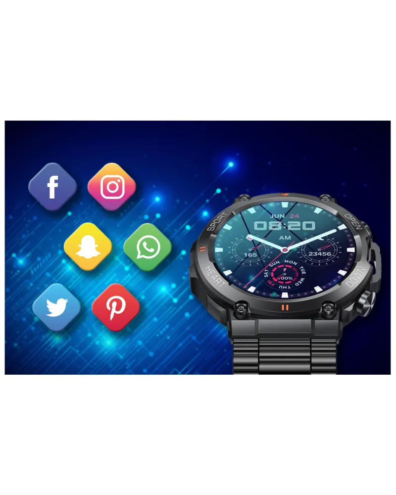 SMARTWATCH MĘSKI GRAVITY GT7-2 PRO - WYKONYWANIE POŁĄCZEŃ, PULSOKSYMETR (sg018b) SMARTWATCH MĘSKI GRAVITY GT7-2 PRO - WYKONYWANIE POŁĄCZEŃ, PULSOKSYMETR (sg018b)