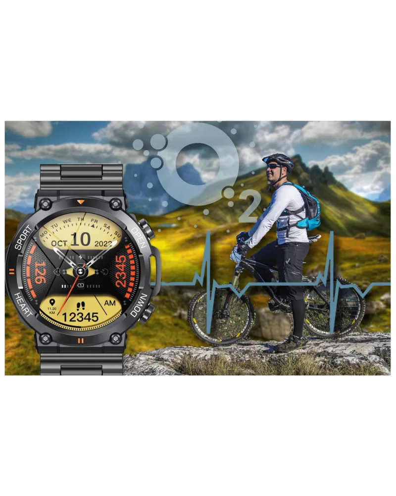 SMARTWATCH MĘSKI GRAVITY GT7-2 PRO - WYKONYWANIE POŁĄCZEŃ, PULSOKSYMETR (sg018b) SMARTWATCH MĘSKI GRAVITY GT7-2 PRO - WYKONYWANIE POŁĄCZEŃ, PULSOKSYMETR (sg018b)