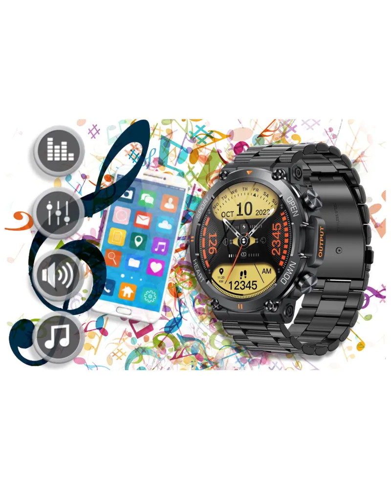 SMARTWATCH MĘSKI GRAVITY GT7-2 PRO - WYKONYWANIE POŁĄCZEŃ, PULSOKSYMETR (sg018b) SMARTWATCH MĘSKI GRAVITY GT7-2 PRO - WYKONYWANIE POŁĄCZEŃ, PULSOKSYMETR (sg018b)