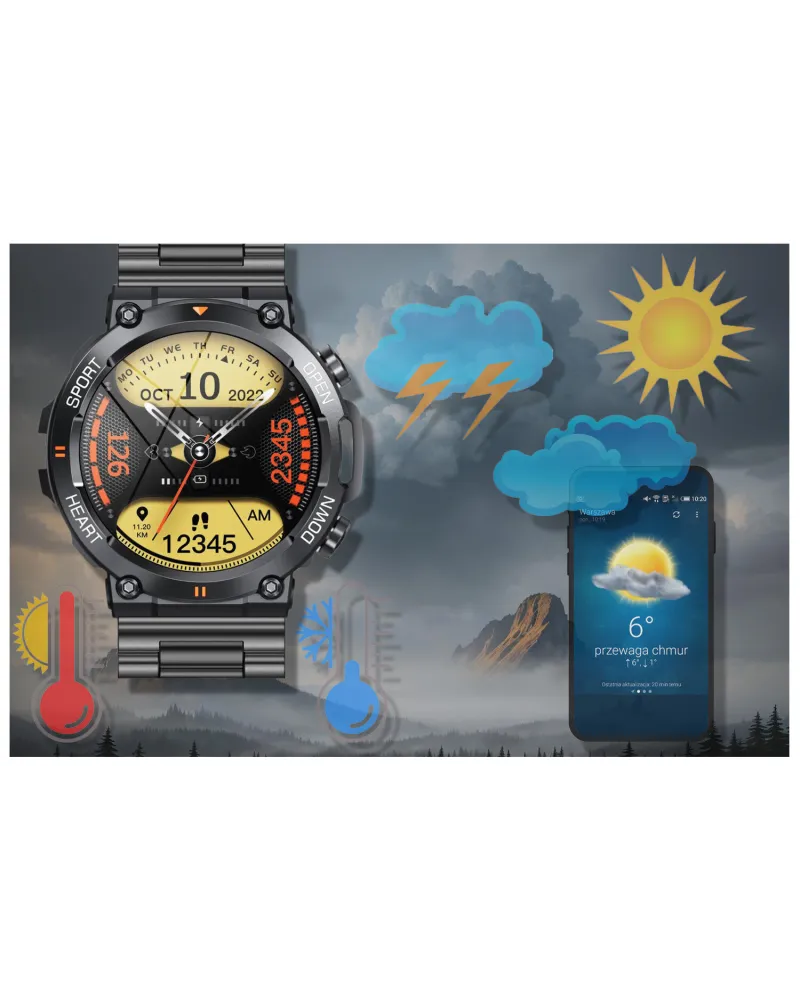 SMARTWATCH MĘSKI GRAVITY GT7-2 PRO - WYKONYWANIE POŁĄCZEŃ, PULSOKSYMETR (sg018b) SMARTWATCH MĘSKI GRAVITY GT7-2 PRO - WYKONYWANIE POŁĄCZEŃ, PULSOKSYMETR (sg018b)