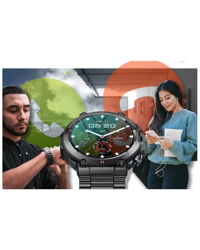 SMARTWATCH MĘSKI GRAVITY GT7-2 PRO - WYKONYWANIE POŁĄCZEŃ, PULSOKSYMETR (sg018b) SMARTWATCH MĘSKI GRAVITY GT7-2 PRO - WYKONYWANIE POŁĄCZEŃ, PULSOKSYMETR (sg018b)