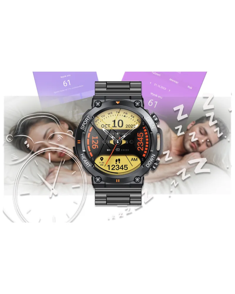 SMARTWATCH MĘSKI GRAVITY GT7-2 PRO - WYKONYWANIE POŁĄCZEŃ, PULSOKSYMETR (sg018b) SMARTWATCH MĘSKI GRAVITY GT7-2 PRO - WYKONYWANIE POŁĄCZEŃ, PULSOKSYMETR (sg018b)
