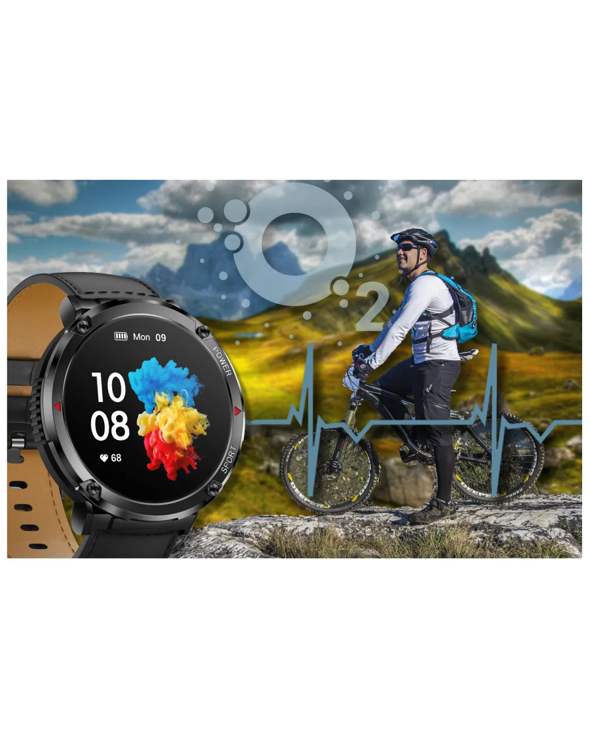 SMARTWATCH MĘSKI GRAVITY GT21-3 - BLUETOOTH CALL, DODATKOWY PASEK (sg025c)