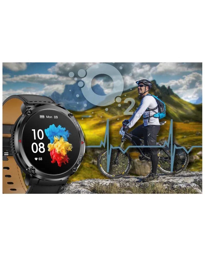 SMARTWATCH MĘSKI GRAVITY GT21-3 - BLUETOOTH CALL, DODATKOWY PASEK (sg025c)