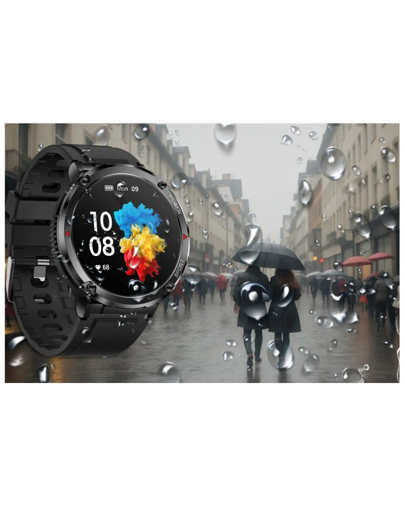 SMARTWATCH MĘSKI GRAVITY GT21-3 - BLUETOOTH CALL, DODATKOWY PASEK (sg025c)