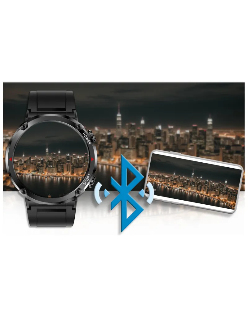 SMARTWATCH MĘSKI GRAVITY GT21-3 - BLUETOOTH CALL, DODATKOWY PASEK (sg025c)