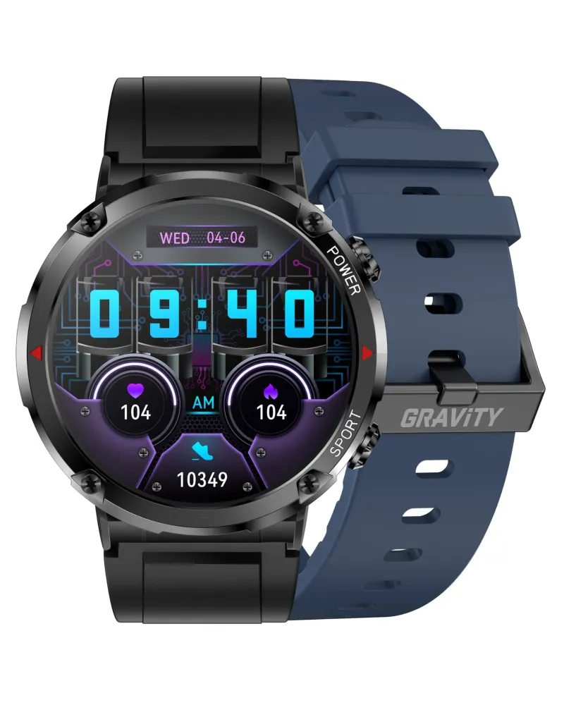 SMARTWATCH MĘSKI GRAVITY GT21-5 - BLUETOOTH CALL, DODATKOWY PASEK (sg025e) SMARTWATCH MĘSKI GRAVITY GT21-5 - BLUETOOTH CALL, DODATKOWY PASEK (sg025e)