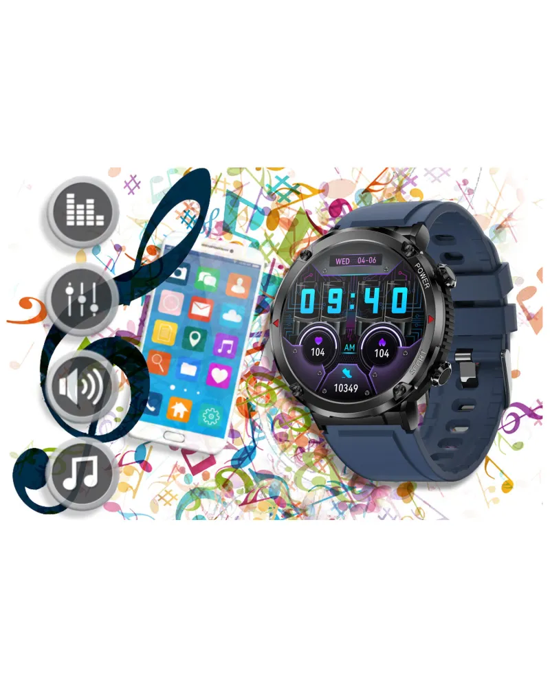 SMARTWATCH MĘSKI GRAVITY GT21-5 - BLUETOOTH CALL, DODATKOWY PASEK (sg025e) SMARTWATCH MĘSKI GRAVITY GT21-5 - BLUETOOTH CALL, DODATKOWY PASEK (sg025e)