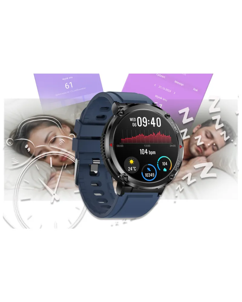 SMARTWATCH MĘSKI GRAVITY GT21-5 - BLUETOOTH CALL, DODATKOWY PASEK (sg025e) SMARTWATCH MĘSKI GRAVITY GT21-5 - BLUETOOTH CALL, DODATKOWY PASEK (sg025e)