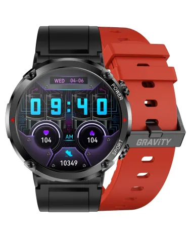 SMARTWATCH MĘSKI GRAVITY GT21-6 - BLUETOOTH CALL, DODATKOWY PASEK (sg025f) SMARTWATCH MĘSKI GRAVITY GT21-6 - BLUETOOTH CALL, DODATKOWY PASEK (sg025f)
