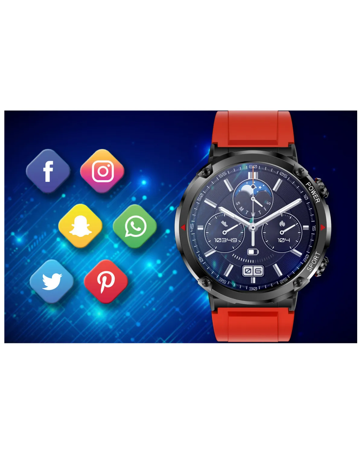 SMARTWATCH MĘSKI GRAVITY GT21-6 - BLUETOOTH CALL, DODATKOWY PASEK (sg025f) SMARTWATCH MĘSKI GRAVITY GT21-6 - BLUETOOTH CALL, DODATKOWY PASEK (sg025f)