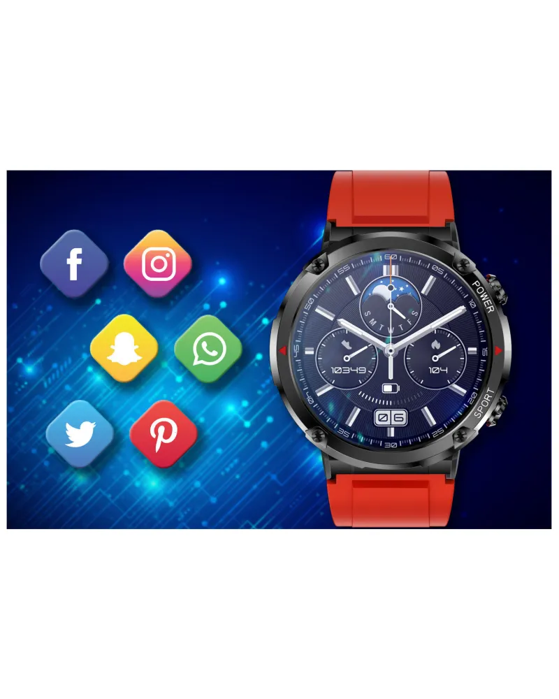 SMARTWATCH MĘSKI GRAVITY GT21-6 - BLUETOOTH CALL, DODATKOWY PASEK (sg025f) SMARTWATCH MĘSKI GRAVITY GT21-6 - BLUETOOTH CALL, DODATKOWY PASEK (sg025f)