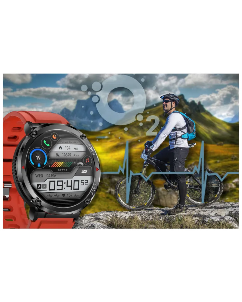 SMARTWATCH MĘSKI GRAVITY GT21-6 - BLUETOOTH CALL, DODATKOWY PASEK (sg025f) SMARTWATCH MĘSKI GRAVITY GT21-6 - BLUETOOTH CALL, DODATKOWY PASEK (sg025f)