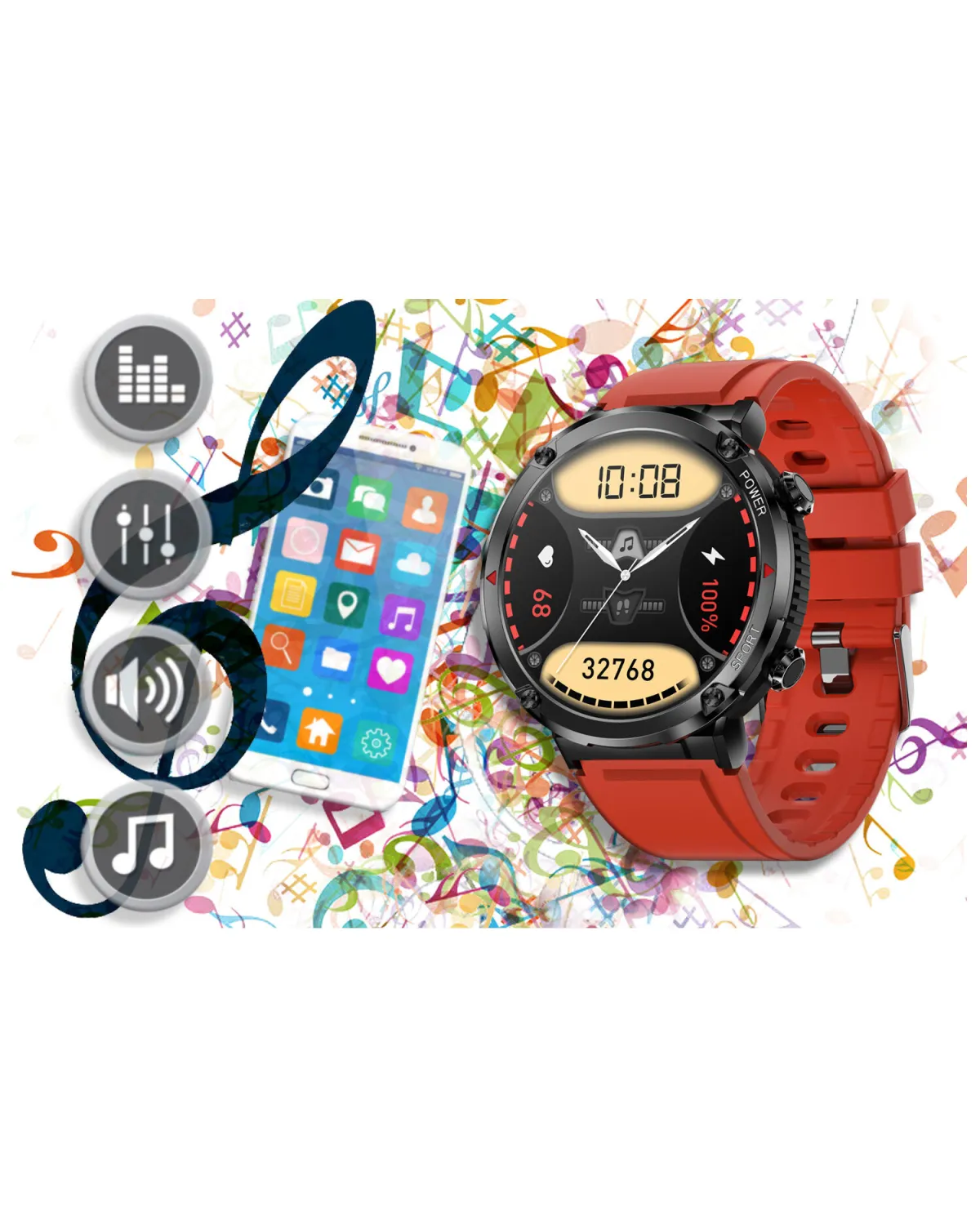 SMARTWATCH MĘSKI GRAVITY GT21-6 - BLUETOOTH CALL, DODATKOWY PASEK (sg025f) SMARTWATCH MĘSKI GRAVITY GT21-6 - BLUETOOTH CALL, DODATKOWY PASEK (sg025f)