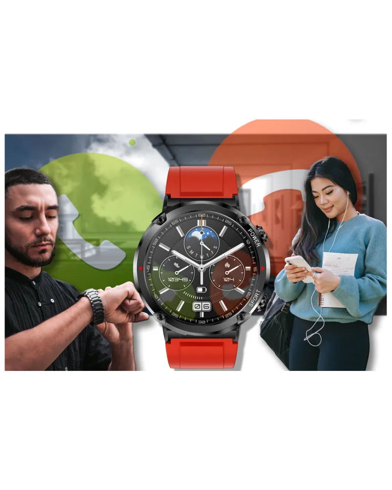 SMARTWATCH MĘSKI GRAVITY GT21-6 - BLUETOOTH CALL, DODATKOWY PASEK (sg025f) SMARTWATCH MĘSKI GRAVITY GT21-6 - BLUETOOTH CALL, DODATKOWY PASEK (sg025f)