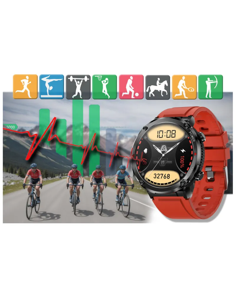 SMARTWATCH MĘSKI GRAVITY GT21-6 - BLUETOOTH CALL, DODATKOWY PASEK (sg025f) SMARTWATCH MĘSKI GRAVITY GT21-6 - BLUETOOTH CALL, DODATKOWY PASEK (sg025f)