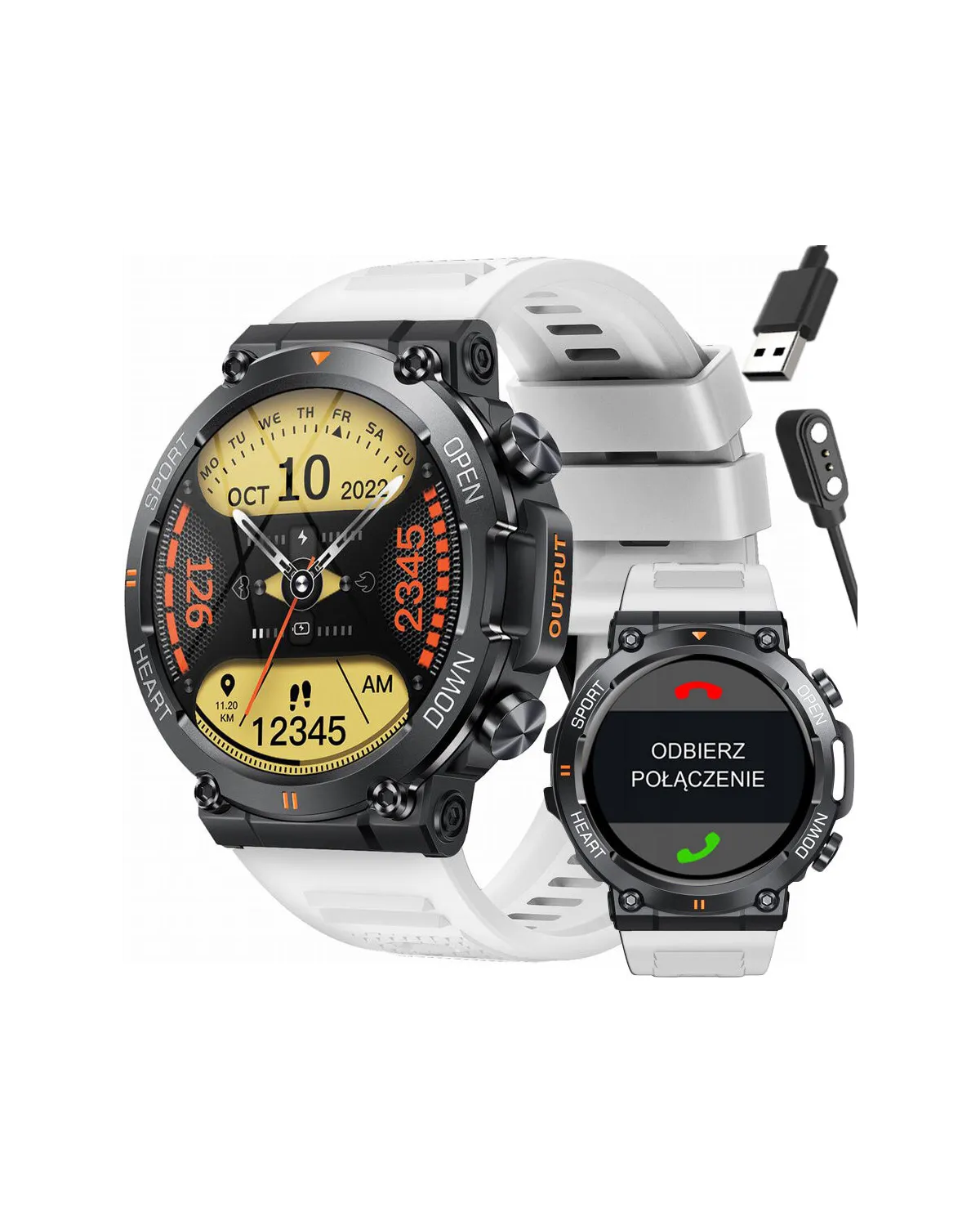 SMARTWATCH MĘSKI GRAVITY GT7-6 PRO - WYKONYWANIE POŁĄCZEŃ, PULSOKSYMETR (sg018f) SMARTWATCH MĘSKI GRAVITY GT7-6 PRO - WYKONYWANIE POŁĄCZEŃ, PULSOKSYMETR (sg018f)