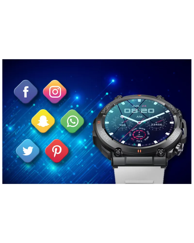 SMARTWATCH MĘSKI GRAVITY GT7-6 PRO - WYKONYWANIE POŁĄCZEŃ, PULSOKSYMETR (sg018f) SMARTWATCH MĘSKI GRAVITY GT7-6 PRO - WYKONYWANIE POŁĄCZEŃ, PULSOKSYMETR (sg018f)