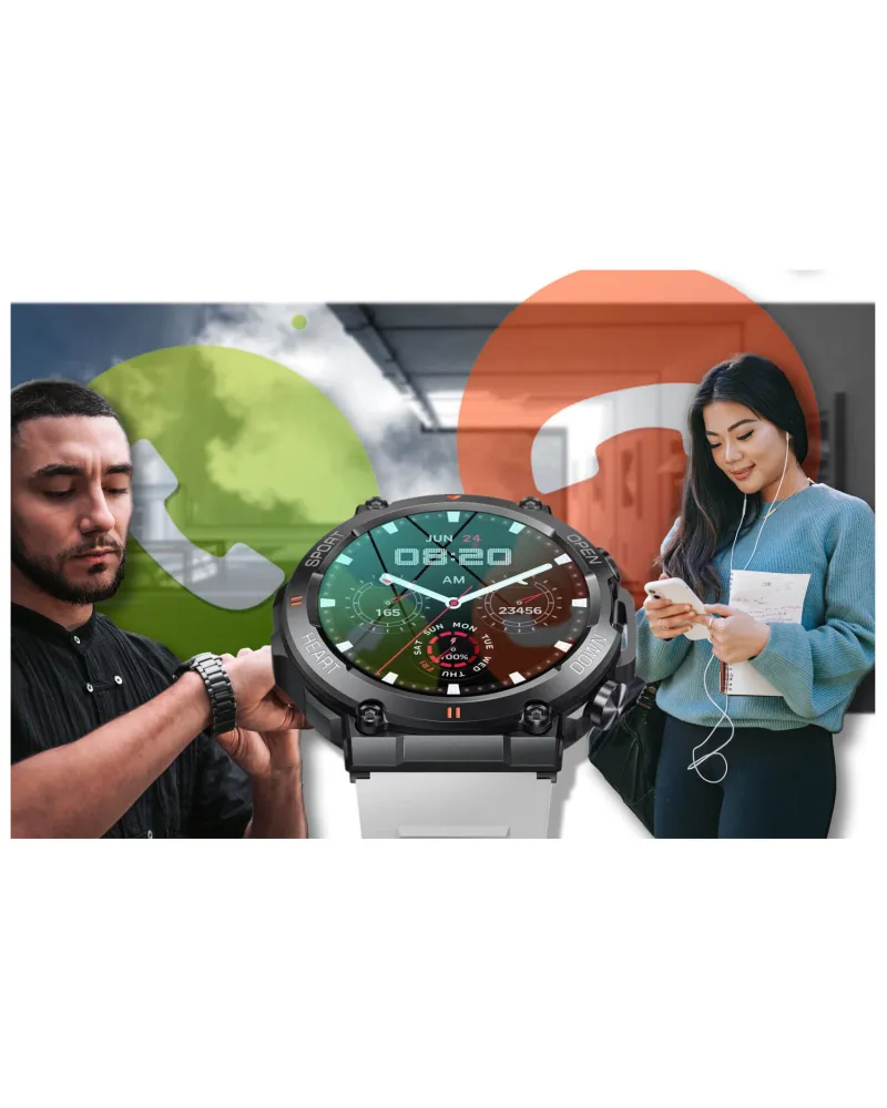 SMARTWATCH MĘSKI GRAVITY GT7-6 PRO - WYKONYWANIE POŁĄCZEŃ, PULSOKSYMETR (sg018f) SMARTWATCH MĘSKI GRAVITY GT7-6 PRO - WYKONYWANIE POŁĄCZEŃ, PULSOKSYMETR (sg018f)