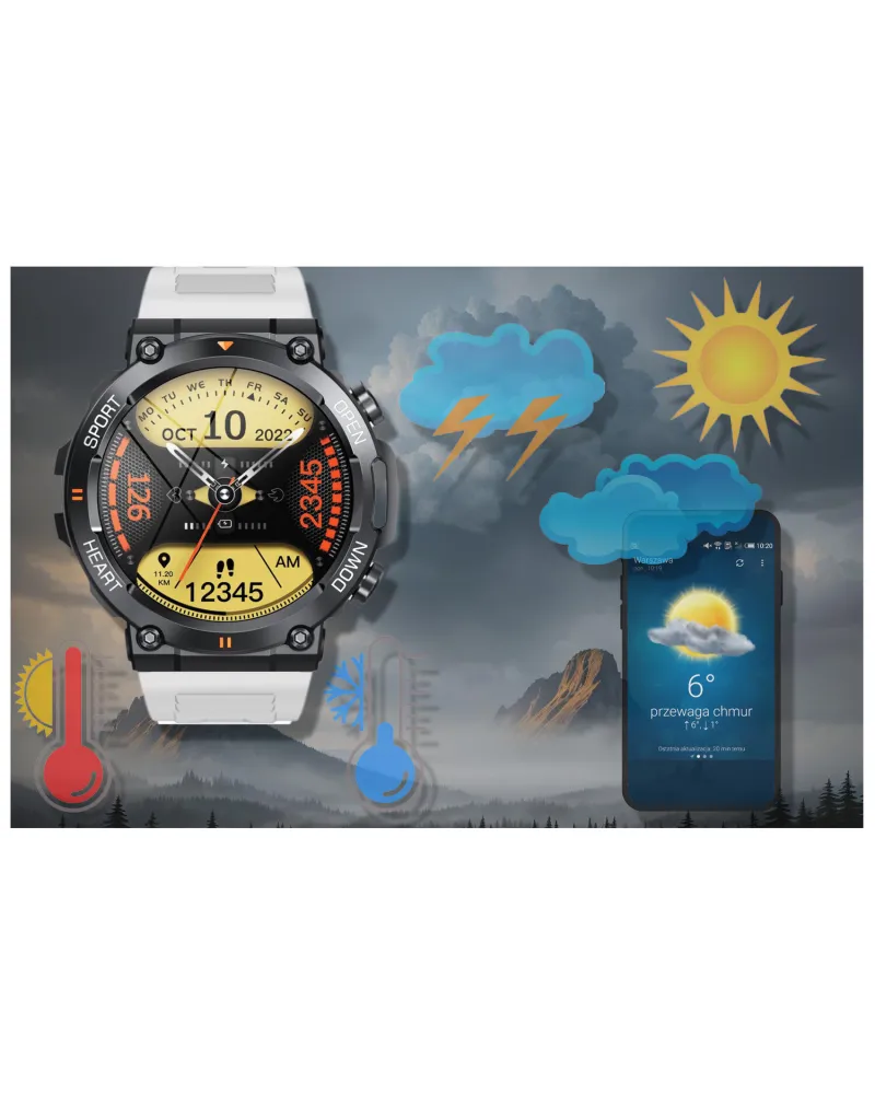SMARTWATCH MĘSKI GRAVITY GT7-6 PRO - WYKONYWANIE POŁĄCZEŃ, PULSOKSYMETR (sg018f) SMARTWATCH MĘSKI GRAVITY GT7-6 PRO - WYKONYWANIE POŁĄCZEŃ, PULSOKSYMETR (sg018f)