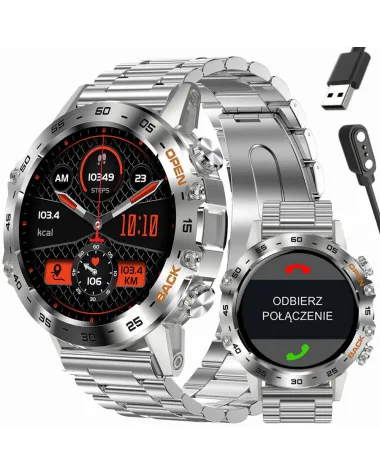 SMARTWATCH MĘSKI GRAVITY GT9-3 - WYKONYWANIE POŁĄCZEŃ, CIŚNIENIOMIERZ (sg021c)