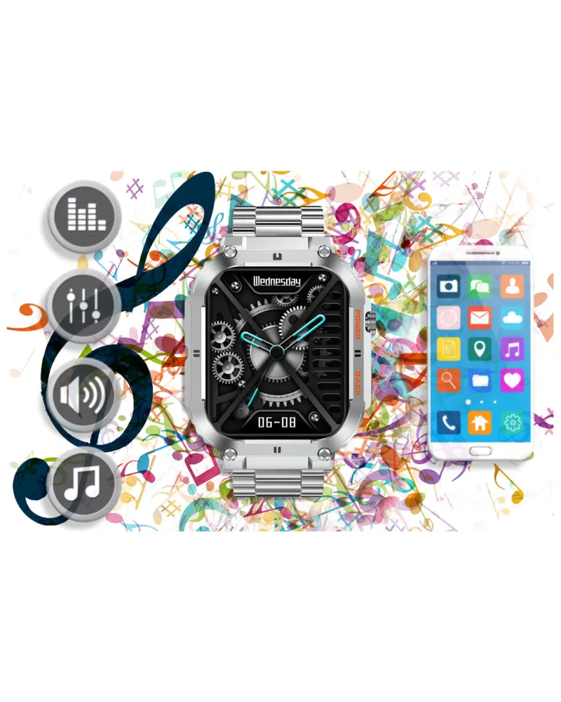 SMARTWATCH MĘSKI GRAVITY GT6-7 - WYKONYWANIE POŁĄCZEŃ, MONITOR SNU (sg020g) SMARTWATCH MĘSKI GRAVITY GT6-7 - WYKONYWANIE POŁĄCZEŃ, MONITOR SNU (sg020g)