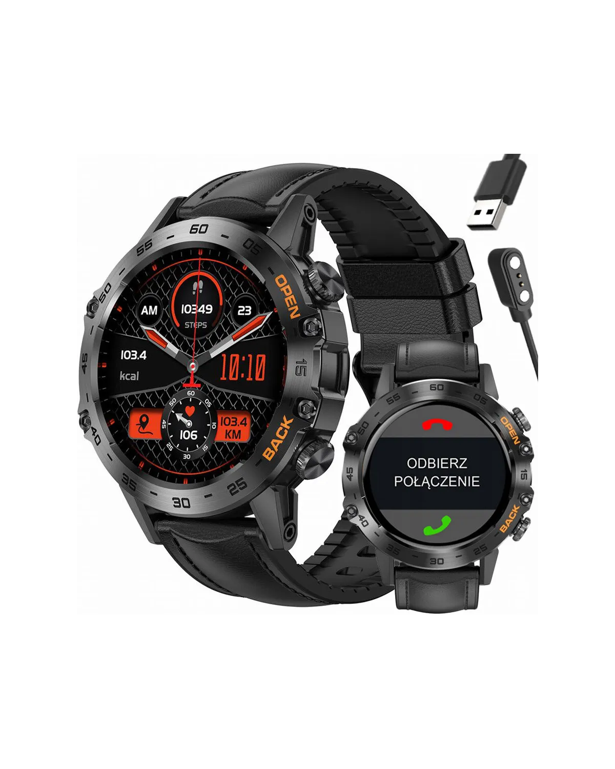 SMARTWATCH MĘSKI GRAVITY GT9-5 - WYKONYWANIE POŁĄCZEŃ, CIŚNIENIOMIERZ (sg021e) SMARTWATCH MĘSKI GRAVITY GT9-5 - WYKONYWANIE POŁĄCZEŃ, CIŚNIENIOMIERZ (sg021e)