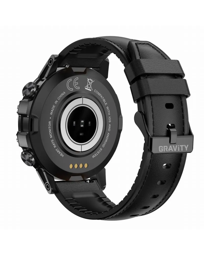 SMARTWATCH MĘSKI GRAVITY GT9-5 - WYKONYWANIE POŁĄCZEŃ, CIŚNIENIOMIERZ (sg021e) SMARTWATCH MĘSKI GRAVITY GT9-5 - WYKONYWANIE POŁĄCZEŃ, CIŚNIENIOMIERZ (sg021e)