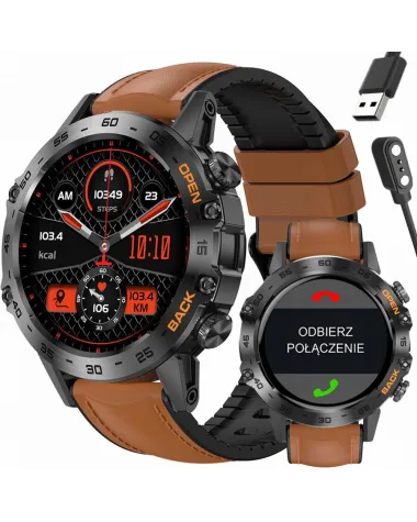 SMARTWATCH MĘSKI GRAVITY GT9-7 - WYKONYWANIE POŁĄCZEŃ, CIŚNIENIOMIERZ (sg021g)