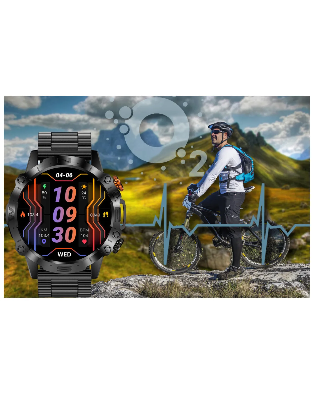 SMARTWATCH MĘSKI GRAVITY GT20-1 - AMOLED, DODATKOWY PASEK (sg024a) SMARTWATCH MĘSKI GRAVITY GT20-1 - AMOLED, DODATKOWY PASEK (sg024a)
