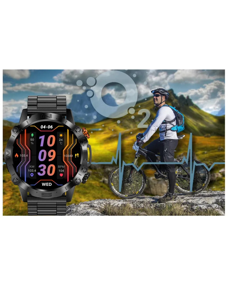 SMARTWATCH MĘSKI GRAVITY GT20-1 - AMOLED, DODATKOWY PASEK (sg024a) SMARTWATCH MĘSKI GRAVITY GT20-1 - AMOLED, DODATKOWY PASEK (sg024a)