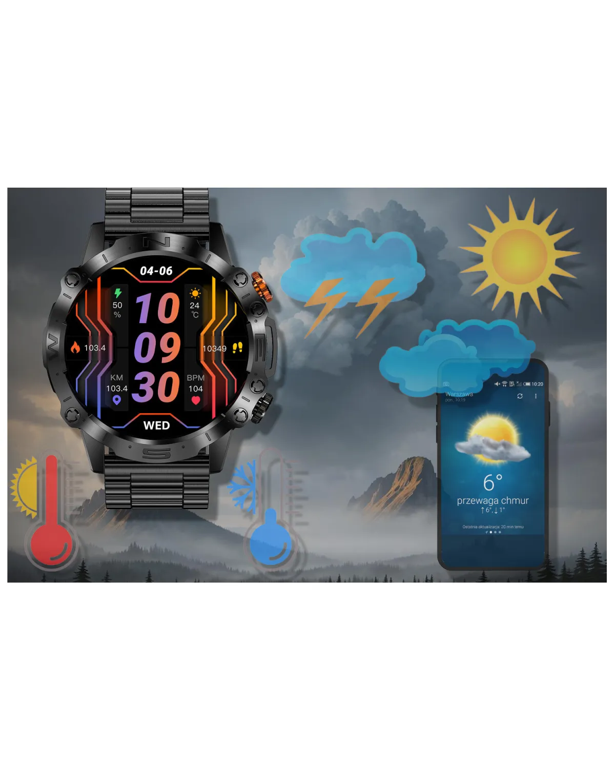 SMARTWATCH MĘSKI GRAVITY GT20-1 - AMOLED, DODATKOWY PASEK (sg024a) SMARTWATCH MĘSKI GRAVITY GT20-1 - AMOLED, DODATKOWY PASEK (sg024a)