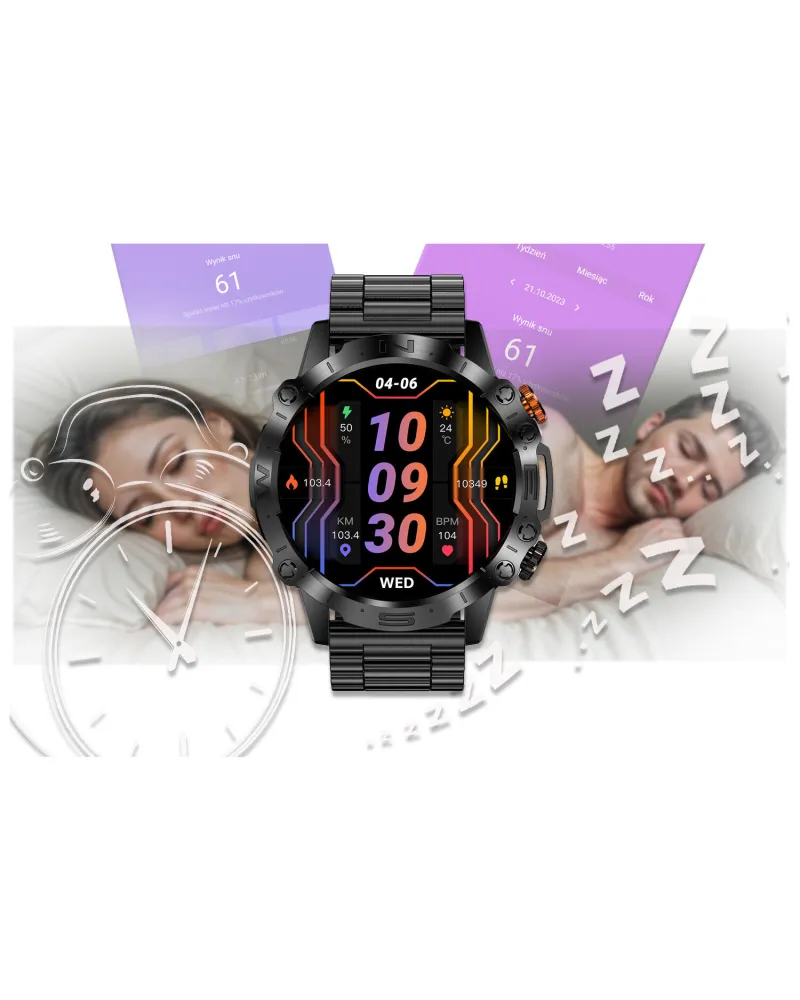 SMARTWATCH MĘSKI GRAVITY GT20-1 - AMOLED, DODATKOWY PASEK (sg024a) SMARTWATCH MĘSKI GRAVITY GT20-1 - AMOLED, DODATKOWY PASEK (sg024a)
