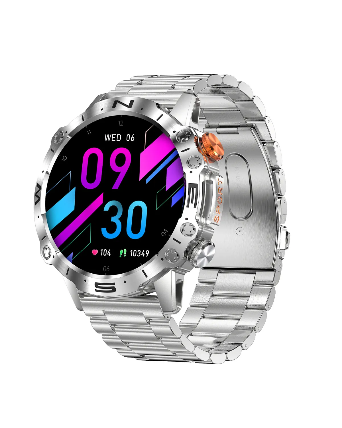 SMARTWATCH MĘSKI GRAVITY GT20-2 - AMOLED, DODATKOWY PASEK (sg024b)