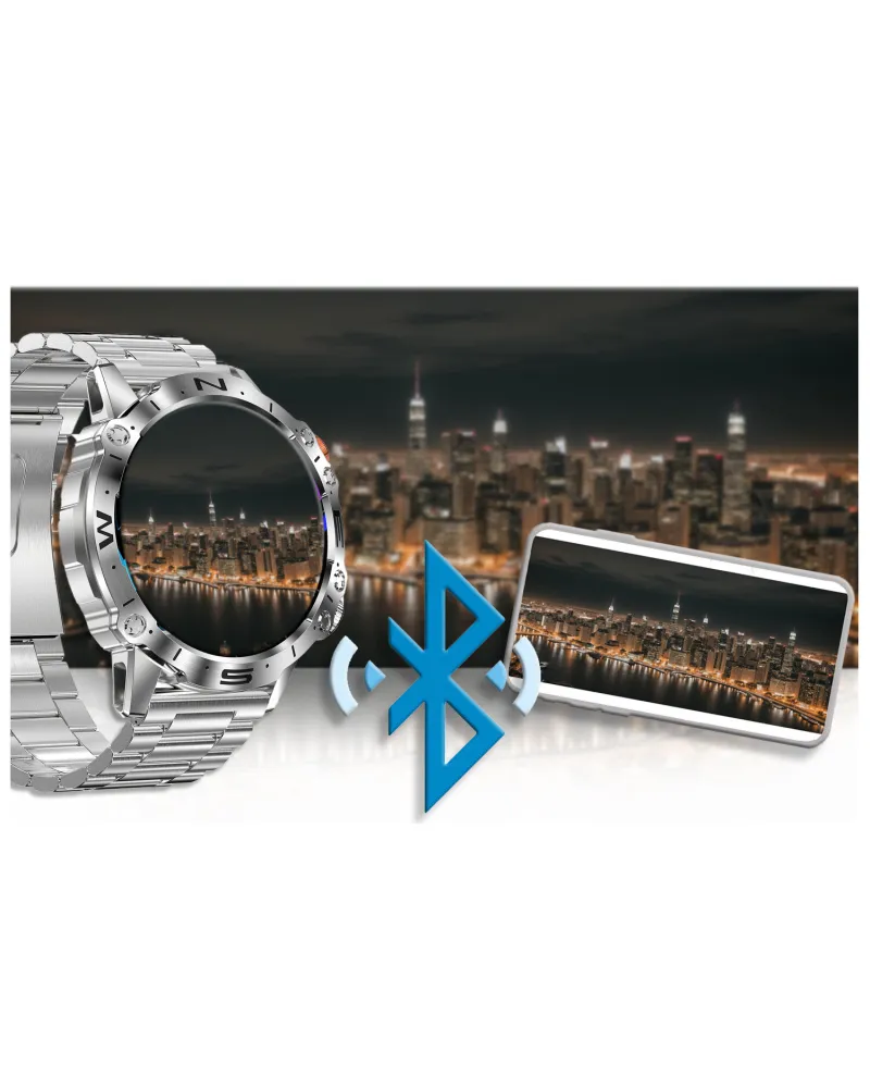 SMARTWATCH MĘSKI GRAVITY GT20-2 - AMOLED, DODATKOWY PASEK (sg024b)