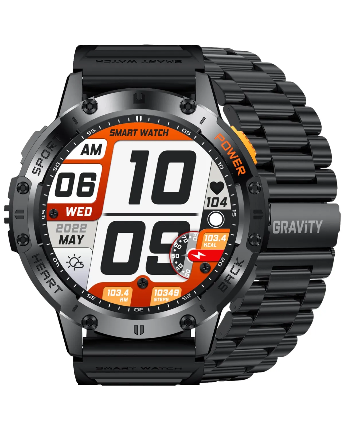 SMARTWATCH MĘSKI GRAVITY GT22-1 - AMOLED, DODATKOWY PASEK (sg030a) SMARTWATCH MĘSKI GRAVITY GT22-1 - AMOLED, DODATKOWY PASEK (sg030a)