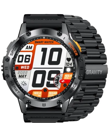 SMARTWATCH MĘSKI GRAVITY GT22-1 - AMOLED, DODATKOWY PASEK (sg030a) SMARTWATCH MĘSKI GRAVITY GT22-1 - AMOLED, DODATKOWY PASEK (sg030a)